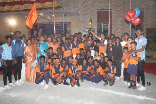Victory Unveiled: Orange House Celebration of Triumph